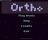 Ortho Robot - The main menu of the Ortho Robot game