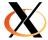 xf86-video-r128 - The logo of the X.Org software and X.Org Foundation
