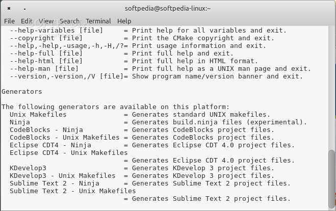 cmake linux build