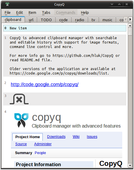 CopyQ 7.1.0 free downloads