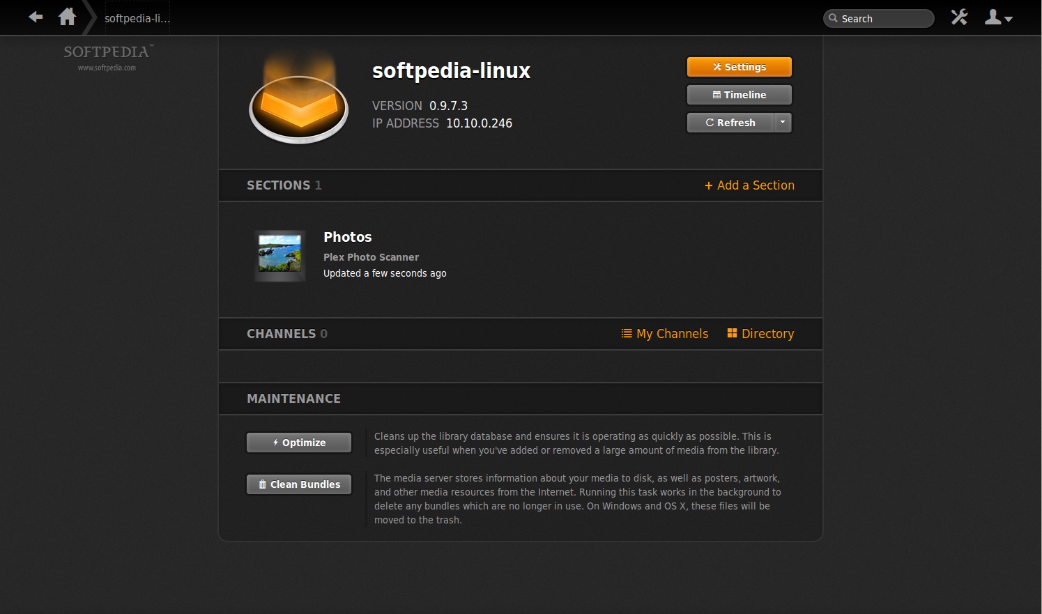 plex media server linux application