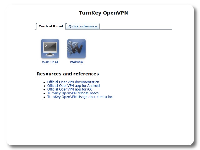 turnkey linux vpn connection