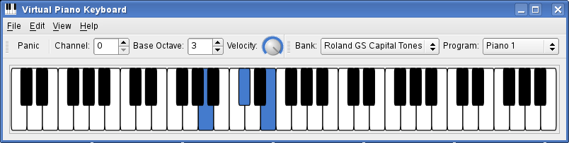 virtual midi piano keyboard record
