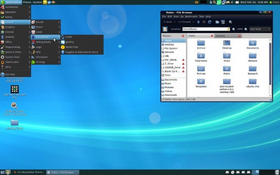A+SkyAndSea Theme for GNOME 2 & Metacity screenshot