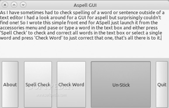 ASpell GUI screenshot