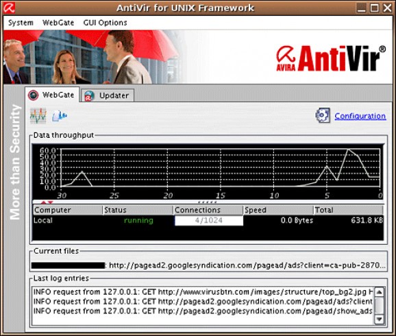 AVIRA AntiVir WebGate screenshot