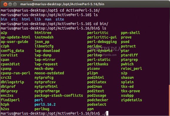 ActivePerl Community Edition screenshot