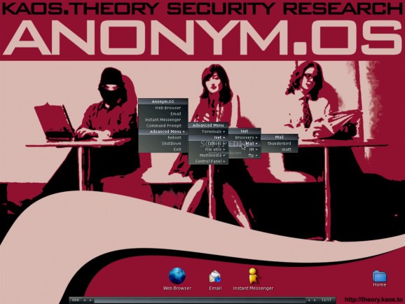 Anonym.OS LiveCD screenshot