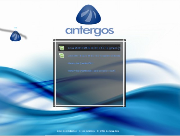 Antergos GRUB2 Theme screenshot
