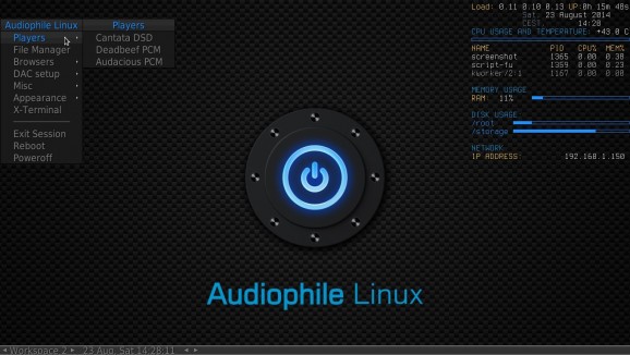Audiophile Linux screenshot