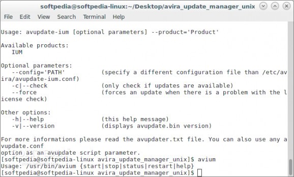 Avira Update Manager screenshot