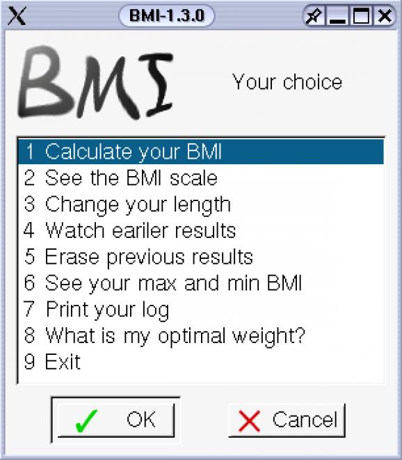 BMI screenshot