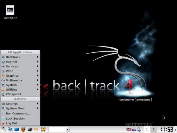 BackTrack screenshot