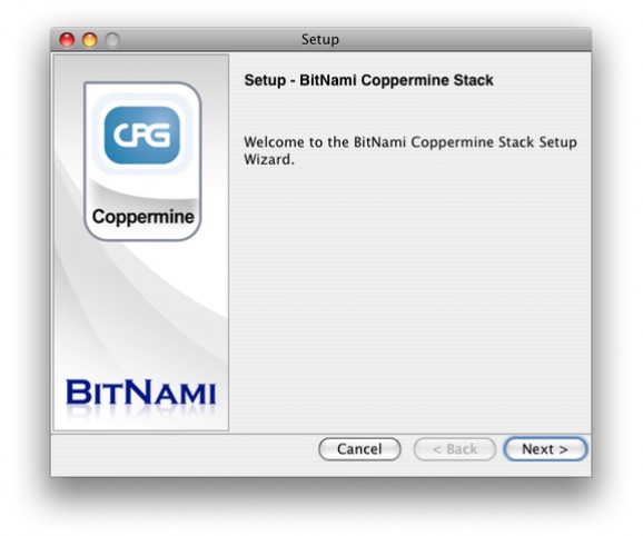 Bitnami Coppermine Stack screenshot