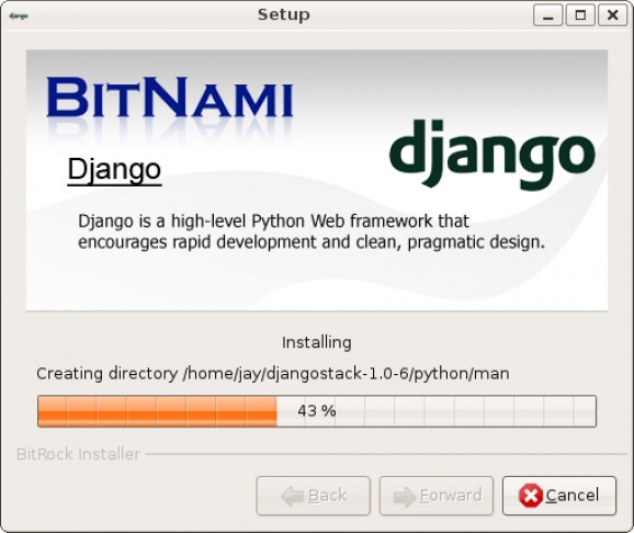 Bitnami Django Stack screenshot