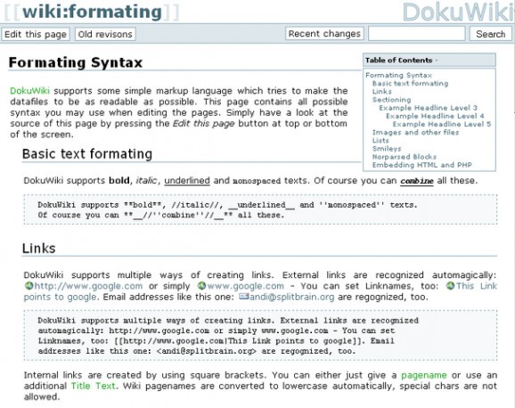Bitnami DokuWiki Module screenshot