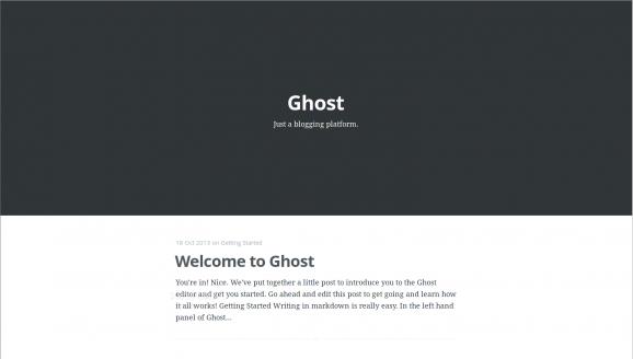 Bitnami Ghost Stack screenshot
