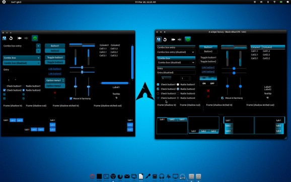 Black-n-Blue-GTK screenshot