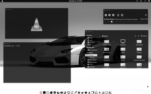 Black-n-White-GTK screenshot