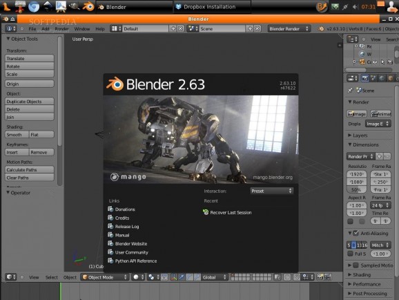 Blender-boot screenshot