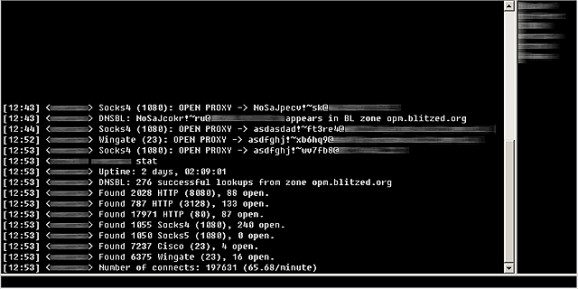 Blitzed Open Proxy Monitor screenshot