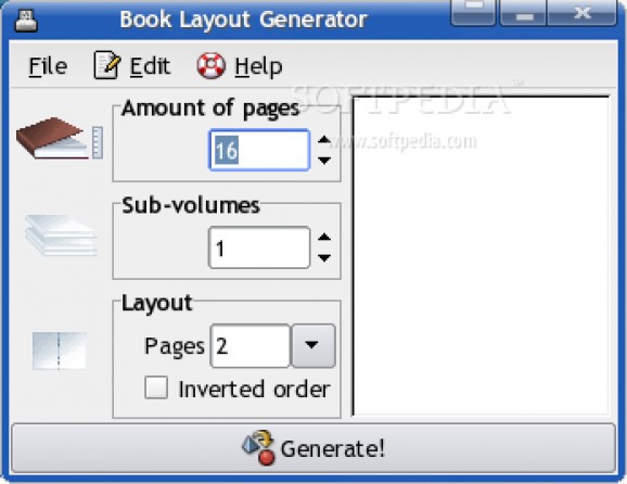 Book Layout Generator screenshot