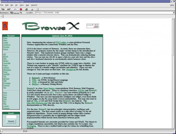 BrowseX screenshot