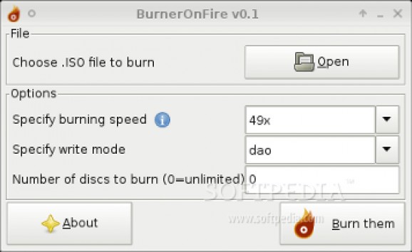 BurnerOnFire screenshot