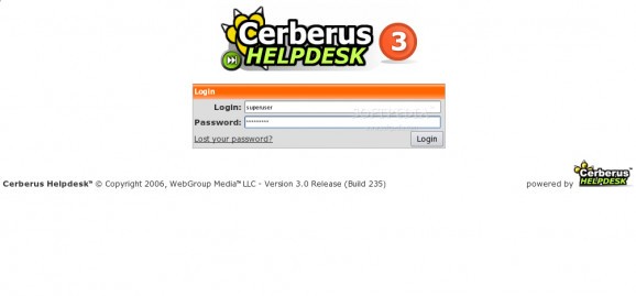 Cerberus Helpdesk screenshot