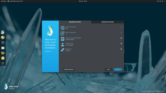 Clear Linux screenshot