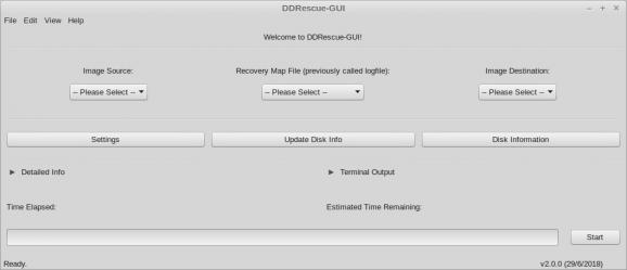 DDRescue-GUI screenshot