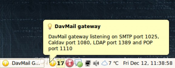 DavMail screenshot
