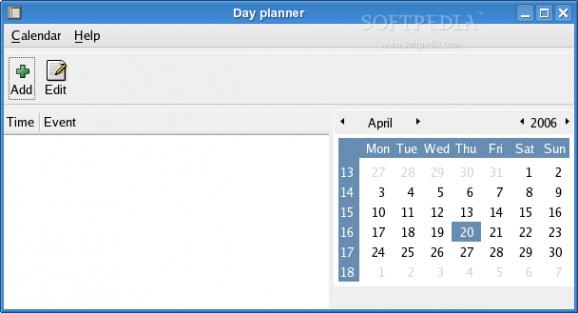 Day planner screenshot
