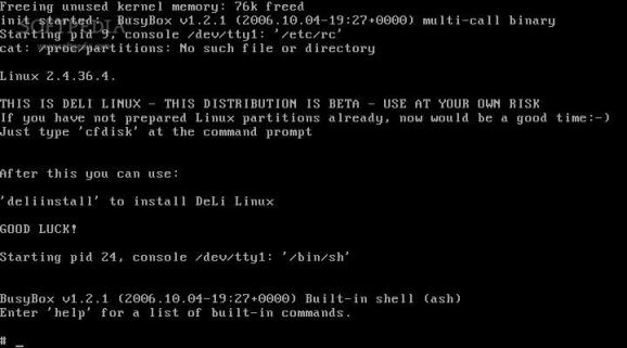 DeLi Linux screenshot