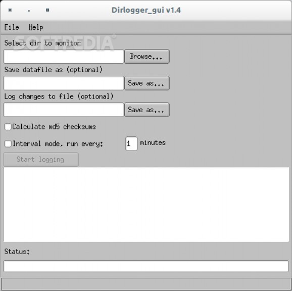 Dirlogger GUI screenshot