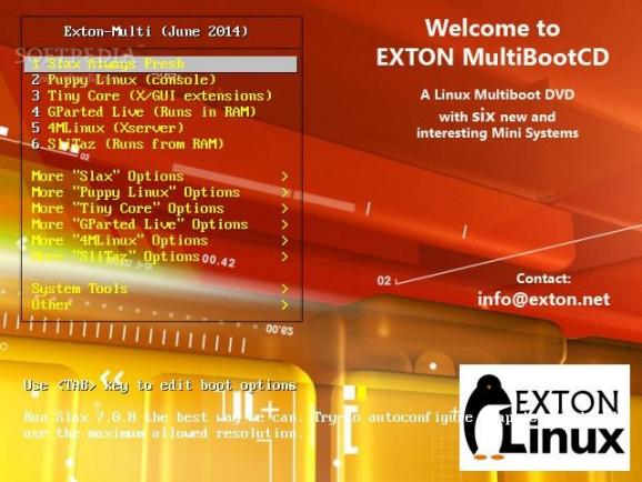 EXTON MultiBootCD 6-OS screenshot
