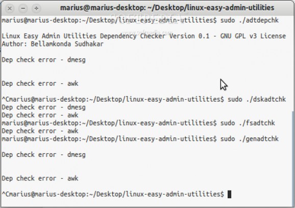 Easy Linux Admin Utilities screenshot