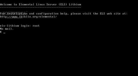 Elemental Linux Server screenshot