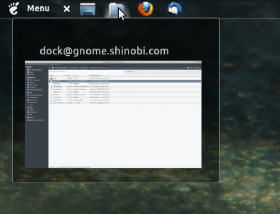 Enhanced Dock for running Programs and with Preview screenshot