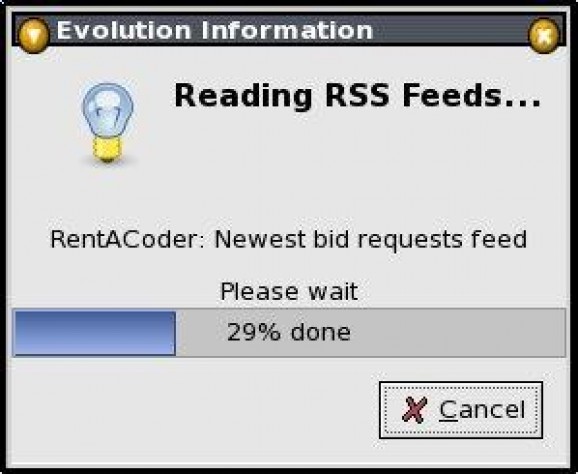 Evolution RSS Reader Plugin screenshot