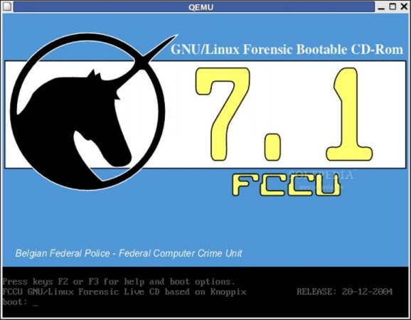 FCCU GNU/Linux Forensic Boot CD screenshot