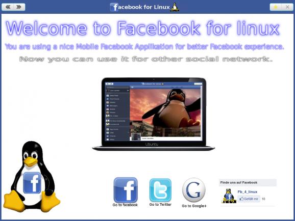 Facebook for Linux screenshot