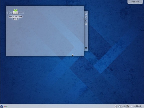 Fedora KDE Live screenshot