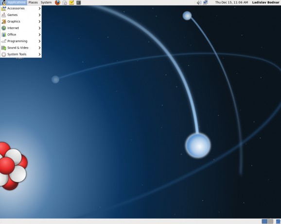 Fermi Linux screenshot