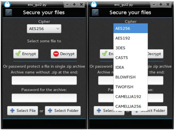 File encrypter screenshot