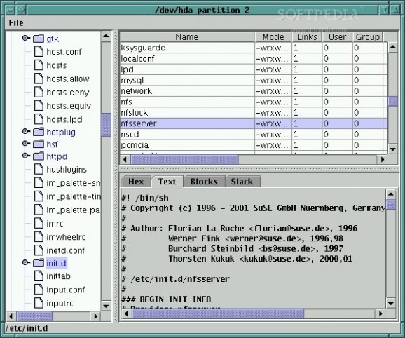 File system investigator screenshot