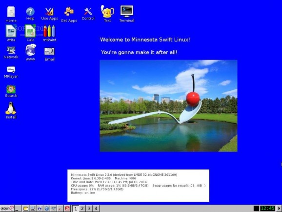 Minnesota Swift Linux screenshot