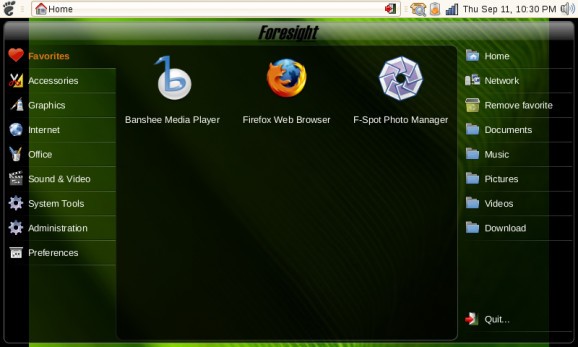 Foresight Linux Mobile Edition screenshot