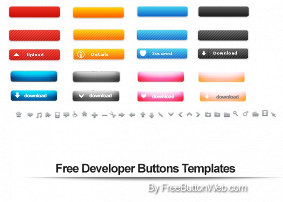 Free Developer Buttons Templates screenshot