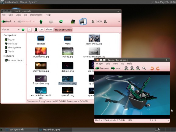 FrozenLinux MATE screenshot